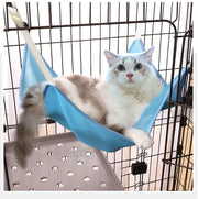 猫用ハンモック ベッド 吊り下げ ペット用品 メッシュ 通気性 無地 フック付き 寝床 寝具 ケージ取付 シンプル ねこ ネコ ペットグッズ