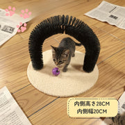 セルフグルーミングブラシ ペット用ブラシ 爪とぎペットトイ コーナーブラシ アーチブラシ ネコ ねこ 猫 猫用ブラシ ペット キャットブラシ トリミング お手入れ ブラッシング ねずみ