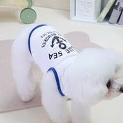 ドッグウェア ペットウェア 犬 猫 イヌ ネコ タンクトップ ノースリーブ 袖なし 錨 いかり 薄手 犬服 洋服 おしゃれ 定番 かわいい