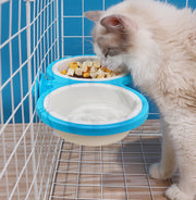ペット用食器 フードボウル ウォーターボウル ダブル ケージ取り付け 餌入れ 餌皿 水入れ 犬用 猫用 ペット用品 取り付け簡単 エサ入れ エサ皿 ペットグッズ イヌ ネコ