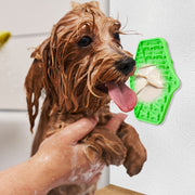 ペット用食器 リックパッド フードマット フードプレート フードボウル 舐めるパッド 犬用 猫用 イヌ ネコ ペット用品 エサ シリコン 吸盤付き 早食い防止 骨 ホネ かわいい お洒落