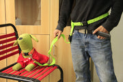 リード ウエストベルト付き 散歩グッズ 犬用 小型犬 中型犬 大型犬 猫用 ペット用品 ペットグッズ 無地 カラフル スポーツ ランニング ジョギング フック バックル 調整 サイズ調節 黒 赤 青 シンプル おしゃれ スポーツ