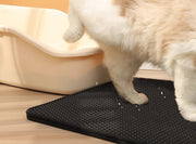 砂取りマット 猫砂マット トイレマット ペット用ランチョンマット ペット用品 猫 ネコ ペットグッズ 猫用 砂落とし 滑り止め付き 猫砂キャッチャー 飛び散り防止 ペットマット 足ふき スクエア 四角 汚れ防止 単色 シンプル 便利グッズ 黒 灰 ベージュ ピンク 青 茶