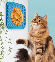 ペット用食器 リックパッド フードマット フードプレート フードボウル 舐めるパッド 犬用 猫用 シリコン 吸盤付き 15cm 早食い防止 トレーニング お風呂 ブラッシング