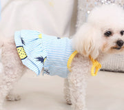 ペットウェア ワンピース 犬服 猫服 洋服 ドッグウェア キャットウェア プルオーバー 肩リボン フリル パイナップル ロゴ ストライプ柄 カジュアル おしゃれ かわいい お散歩 お出かけ 普段使い ペット服 犬の服 ペット用品