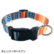 首輪 カラー 犬用 猫用 ペット用品 バックル ボヘミアン 花 フラワー チェック 幾何学 可愛い おしゃれ カラフル サイズ調節可 散歩 おでかけ ペットグッズ いぬグッズ イヌ ねこ ネコ