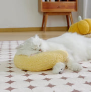 ペット用クッション 猫 犬 ねこ いぬ ペット 枕 まくら ピロー U字型 アーチ型 かわいい 可愛い シンプル あごのせ 顎乗せ 小型犬 お昼寝 休憩 いちご柄 チェリー柄 桃柄 柚子柄