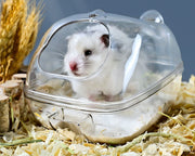 小動物用トイレ ハムスタートイレ 単品 1個 ペットハウス バスタブ お風呂 ペット用品 透明 クリア おしゃれ かわいい 砂浴び 砂遊び サンドバス お手入れ簡単