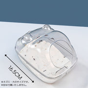 小動物用トイレ ハムスタートイレ 単品 1個 ペットハウス バスタブ お風呂 ペット用品 透明 クリア おしゃれ かわいい 砂浴び 砂遊び サンドバス お手入れ簡単