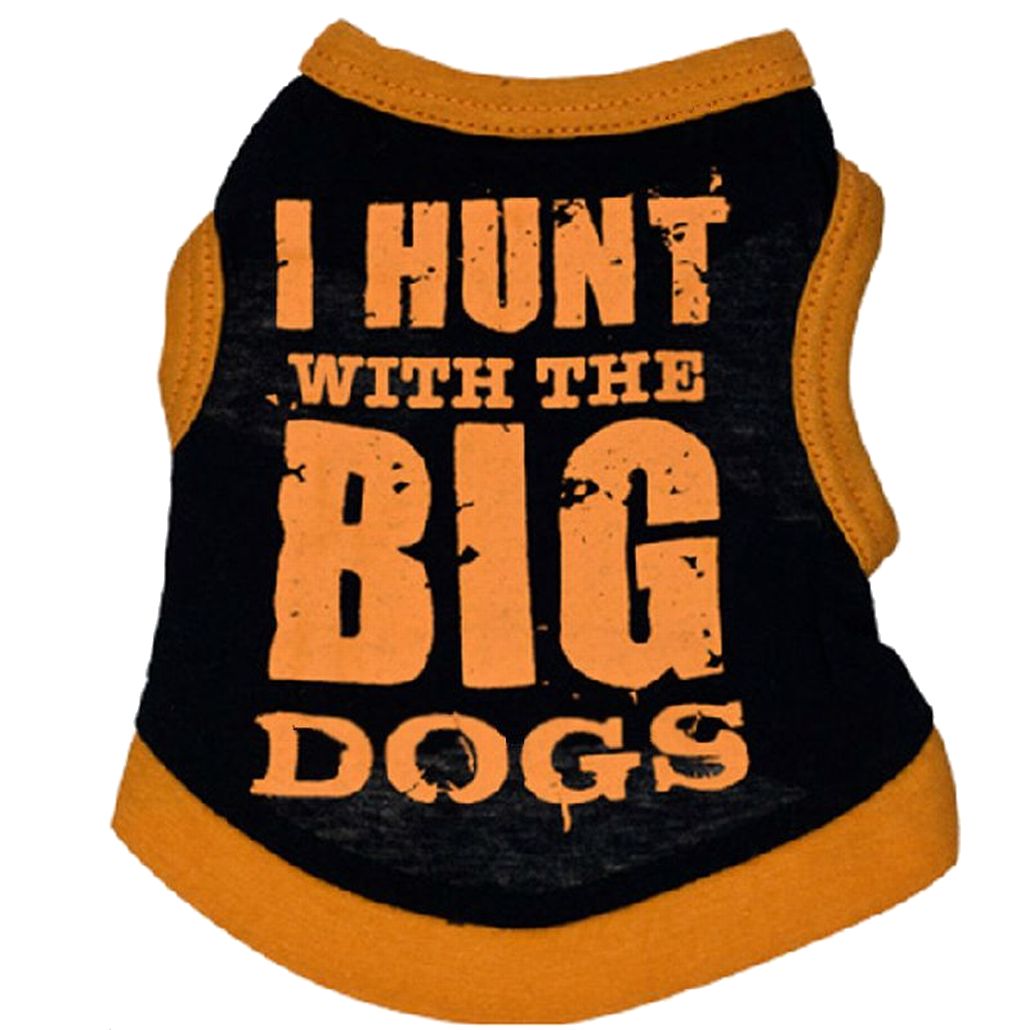 犬服 ドッグウェア ペットウェア Ｔシャツ ノースリーブ ロゴＴシャツ ブラック×オレンジ バリエーション画像