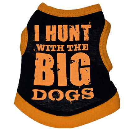 犬服 ドッグウェア ペットウェア Ｔシャツ ノースリーブ ロゴＴシャツ ブラック×オレンジ バリエーション画像