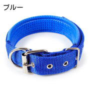 ペット用首輪 犬 イヌ いぬ 小型 中型 ペット用品 Dカン付き サイズ豊富 調節可能 シンプル 単色 無地