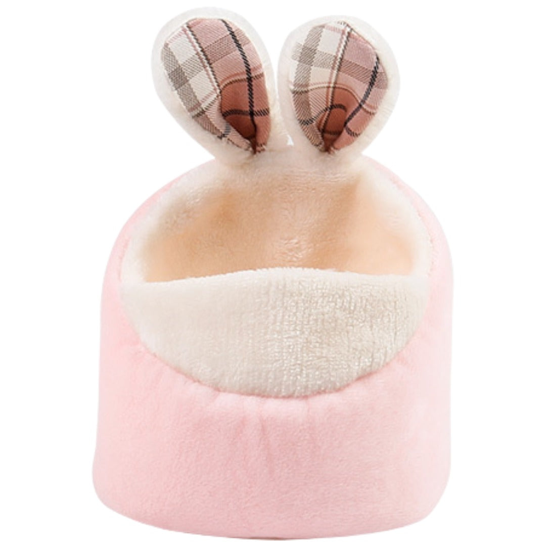 小動物用ベット ハムスターベット ペット用 小動物用品 寝床 あったか 耳付き アニマル クッション 転倒防止 フック付き