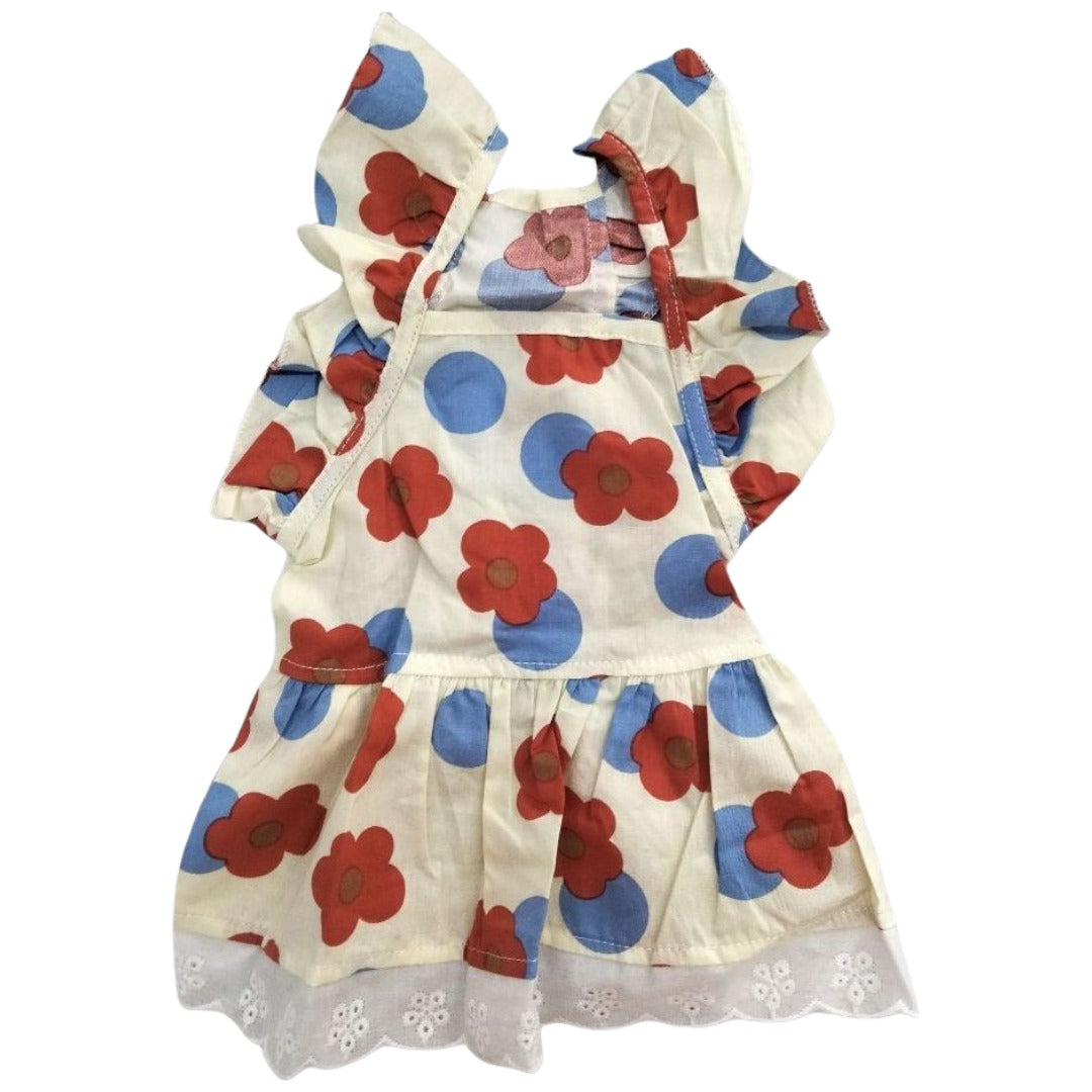ドッグウェア キャットウェア ワンピース ペットウェア 犬服 洋服 犬用 猫用 小型犬 花柄 リボン フリル チェリー ドーナツ 可愛い おしゃれ ガーリー ペット用品 ペットグッズ いぬ イヌ ねこ ネコ