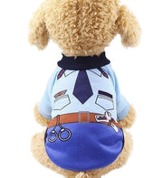 ペットウエア つなぎ カバーオール ドッグウエア 犬服 ドッグ ペット用品 犬用品 犬 袖あり ハロウィン かぼちゃ クモ 魔女 ポリス ブラック パープル オレンジ かわいい かっこいい おしゃれ おでかけ デザイン豊富