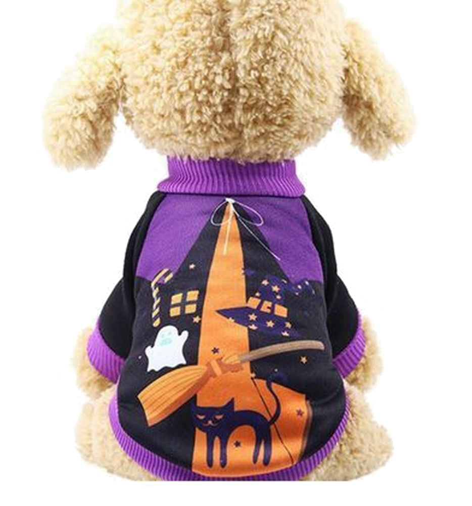 ペットウエア つなぎ カバーオール ドッグウエア 犬服 ドッグ ペット用品 犬用品 犬 袖あり ハロウィン かぼちゃ クモ 魔女 ポリス ブラック パープル オレンジ かわいい かっこいい おしゃれ おでかけ デザイン豊富