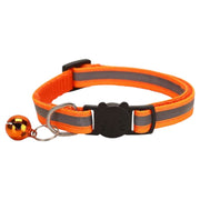 猫用首輪 カラー ペット用品 ネコ アクセサリー チョーカー 首飾り 鈴付き 反射 バイカラー セーフティバックル 安全バックル