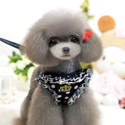 ハーネス リード セット ペット用品 小型犬 中型犬 猫 散歩 可愛い レース フリル フレア ドット柄 メッシュ 通気性 胴輪 ベスト 胸あて 牽引ロープ お散歩紐 リーシュ 引きひも 簡単装着 着脱簡単 ワンタッチバックル パイピング ロゴ 水玉模様 総柄 プリント かわいい おしゃれ お洒落 いぬ イヌ ドッグ DOG ねこ ネコ キャット CAT お出かけ