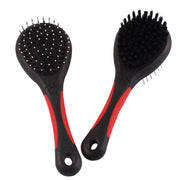 ペット用ブラシ ピンブラシ 犬用 猫用 両面ブラシ ダブル 抜け毛 グルーミング ブラッシング ペット用品 長毛 短毛 お手入れ