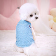ドッグウェア ペットウェア キャミソール 犬服 小型犬 洋服 ワッペン ワンポイント メッシュ風 通気性 おしゃれ かわいい お出かけ お散歩 ガーリー キュート いぬ イヌ