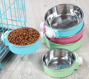 ペット用食器 犬用食器 猫用食器 フードボウル ウォーターボウル 餌入れ 水入れ ケージ取り付け可 ケージ固定 丸型 エサ入れ お手入れ簡単 ペットグッズ イヌ用 ネコ用 ペット用品