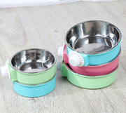 ペット用食器 犬用食器 猫用食器 フードボウル ウォーターボウル 餌入れ 水入れ ケージ取り付け可 ケージ固定 丸型 エサ入れ お手入れ簡単 ペットグッズ イヌ用 ネコ用 ペット用品