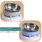 フードボウル 猫用食器 犬用食器 ウォーターボウル スタンド 食器 猫 犬 ペット用品 丸型 ラウンド 猫耳付き 足付き 餌入れ エサ入れ 水入れ 容器 シンプル お洒落 可愛い 猫用品 犬用品 ペットグッズ イヌ ネコ いぬ ねこ