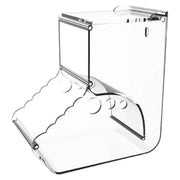 小動物用食器 ハムスター用 ケージ取り付け 小動物用エサ入れ 自動給餌器 餌入れ 餌やり 大容量 ペット用品 クリア 透明 置き型 モルモット チンチラ ハリネズミ ペットグッズ 旅行 出張 帰省
