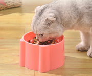 フードボウル ペット用食器 猫用食器 犬用食器 エサ入れ 早食い防止 餌皿 給餌 給水 凸凹 デコボコ サークル 丸 ペット用品 ペットグッズ 丸のみ防止 早食い予防 フードディッシュ 単色 シンプル 青 ピンク 緑