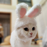 ペット用コスプレ帽子 ペット用コスプレ小物 ペット用被り物 猫 ネコ 小型犬 イヌ 小動物用 ペットグッズ ペット用品 うさ耳 ウサ耳 ウサギ 兎 動物 アニマル ピンク ホワイト カジュアル ポップ 可愛い キュート イベント 仮装 ハロウィン イースター