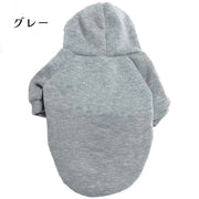 ペットウェア パーカー 犬用 猫用 小型犬 中型犬 ペット用品 ペット服 ドッグウェア キャットウェア フード付き シンプル