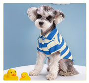 ペット用ポロシャツ イヌ用ポロシャツ 小型犬 中型犬 猫 ネコ ペット服 ペットウェア 犬服 ドッグウェア トップス カットソー 角襟 プルオーバー 総柄 ボーダー グリーン ブルー レッド シンプル カジュアル 可愛い キュート おしゃれ 春 夏