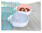 ペット用食器 フードボウル 猫用 犬用 ウォーターボウル 餌皿 餌入れ 水入れ ケージ取り付け ケージ固定 エサ入れ 肉球 凸凹 早食い防止 ペット用品 ネコ用 イヌ用 ペットグッズ