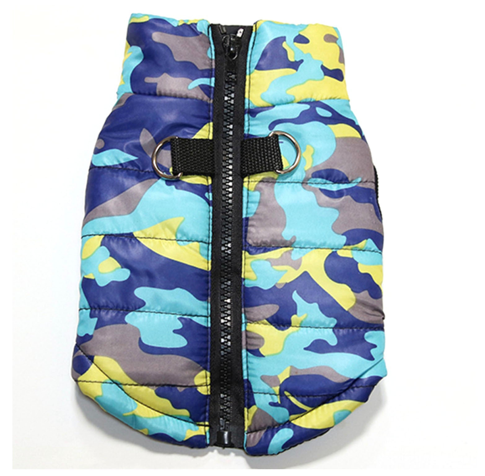 ドッグウエア ダウン風 ベスト 迷彩柄 ヒョウ柄 スカル柄 商品画像5