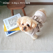 【ギンガムリボンタンクトップ】犬 服 犬服 ペットウェア ドッグウェア タンクトップ ノースリーブ 袖なし 韓国風 洋服 犬用 猫用 春服 夏服 ピンク イエロー ベージュ フリル レース リボン ギンガムチェック かわいい おしゃれ 小型犬 中型犬 トイプードル チワワ ポメラニアン  ペット服 犬の服 散歩 お出かけ Too Wow トゥーワオ