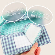 【ギンガムチェックハーネス&リード】ハーネス リード 2点セット ペットグッズ ペット用品 犬用 猫用 小型犬 襟付き 胴輪 散歩紐 牽引紐 お散歩 お出かけ フリル レース ギンガムチェック レッド イエロー ブルー ネイビー S M  裏地メッシュ おしゃれ かわいい 韓国風 イヌ いぬ ネコ ねこ Too Wow トゥーワオ
