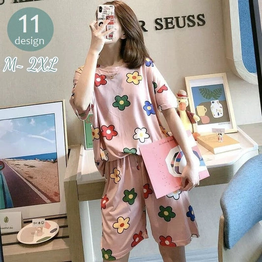 ルームウェア 上下セット レディース 女性用 半袖 半ズボン 商品画像