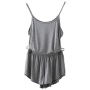 ルームウェア 部屋着 セットアップ 上下セット キャミソール ショートパンツ 短パン レディース 女性 トップス ボトムス ノースリーブ ショート丈 ミニ丈 ゴムウエスト 2XL 無地 ピンク グレー ブラック シンプル カジュアル ラフ 夏