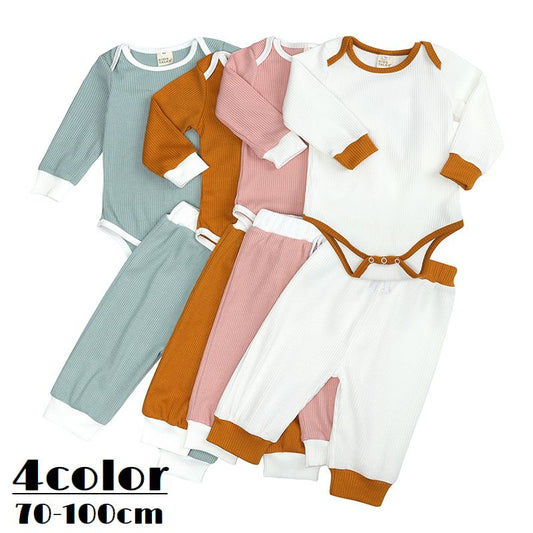 セットアップ 上下セット 長袖ロンパース ロングパンツ 子供服 ベビー 商品画像