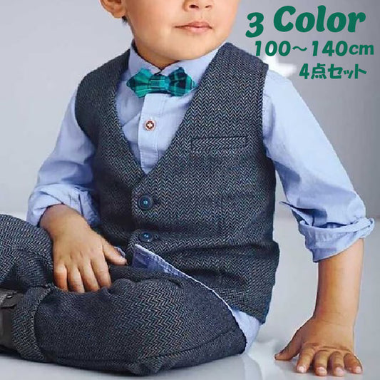 セットアップ スーツ 4点セット 男の子 キッズ 子供服 商品画像