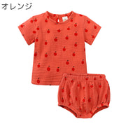 セットアップ 2点セット Tシャツ ショートパンツ ベビー キッズ トップス ボトムス 柄あり 半袖 ウエストゴム 春夏 カジュアル 部屋着 普段着 お出かけ かわいい