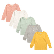 パジャマ セットアップ 上下セット 2点セット トップス ボトムス キッズ 男の子 女の子 子供用 無地 シンプル 腹巻付 長袖