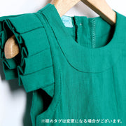セットアップ 上下セット 半袖ブラウス 半ズボン キッズ 子供用 女の子 夏服 ショートパンツ ウエストゴム 無地 かわいい おしゃれ お出かけ ガールズ 女児 グリーン ピンク
