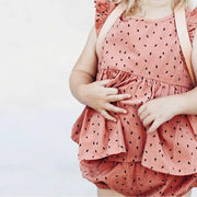 セットアップ 上下セット キッズ ベビー フリル ショートパンツ ラウンドネック こども服 子供服 おしゃれ カジュアル 可愛い かわいい 女の子 女児 73 80 90 100 110 120 130