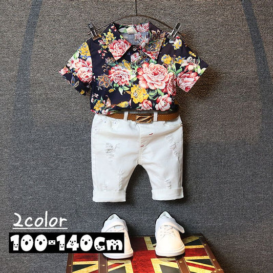 セットアップ 上下セット キッズ パンツ 花柄 フラワー 商品画像