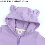 セットアップ 上下セット ジップアップパーカー ロングパンツ 子供服 ベビー キッズ 赤ちゃん 男の子 女の子 フード付き フーディー 耳付き 裏毛 長ズボン ジョガーパンツ サイドライン おしゃれ スポーティー カジュアル