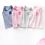パジャマ 上下セット タンクトップ ハーフパンツ キッズ 子供服 男の子 女の子 ジュニア ノースリーブ ボーダー柄 ウエストゴム 五分丈 定番 かわいい 部屋着 寝間着 ルームウェア 女児 男児 ピンク グレー ネイビー