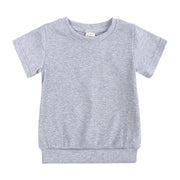 セットアップ 上下 2点セット キッズ ベビー 子供 女の子 男の子 半袖 カットソー Tシャツ ショートパンツ 短パン 無地 シンプル リブ パジャマ ルームウェア 寝間着 寝巻き カジュアル ラウンドネック ウエストゴム プルオーバー トップス ボトムス 子供服