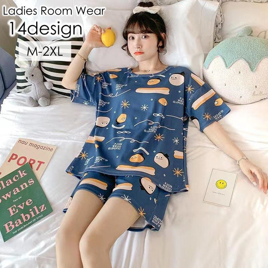 ルームウェア 上下セット 半袖シャツ ショートパンツ パジャマ 部屋着 商品画像