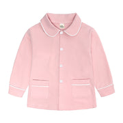 パジャマ 上下セット 子供服 ルームウェア 長袖 長ズボン キッズ ベビー 女の子 男の子 ロングパンツ 前開き 寝間着 部屋着 トップス ボトムス 襟付き ウエストゴム 寝巻き 定番 前ボタン ポケット付き シンプル 女児 男児 こども服